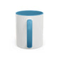 Bright Bird on a Branch Accent Coffee Mug