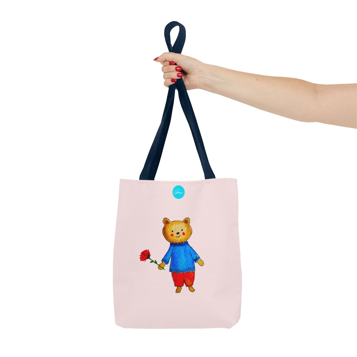 Bear with a Rose Tote Bag