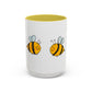 Two Honeybees Accent Mug
