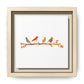 Birds on a Branch Gallery Canvas Print with Frame