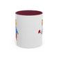 Bear with a Rose Accent Mug