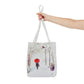 The Red Umbrella Ivory Tote Bag