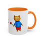 I Love You Beary Much Accent Mug