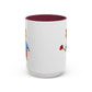Bear with a Rose Accent Mug