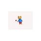 Bear with a Rose Postcard Bundles with Envelopes