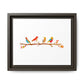 Birds on a Branch Gallery Canvas Print with Frame