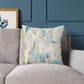 Abstract Square Poly Canvas Pillow