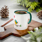 Bird with a Heart Balloon Accent Mug