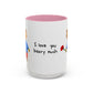 I Love You Beary Much Accent Mug