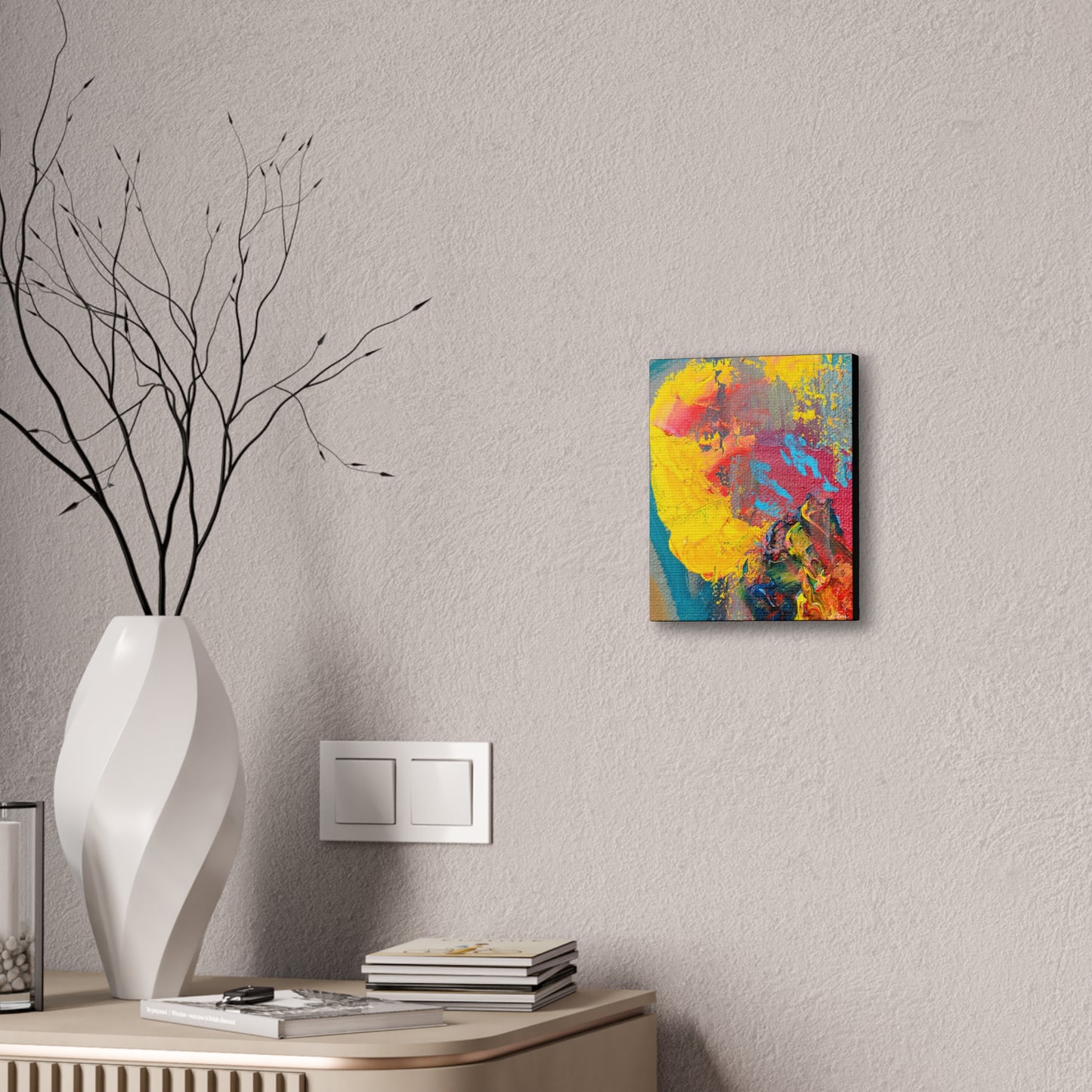A Burst of Color Stretched Canvas Print