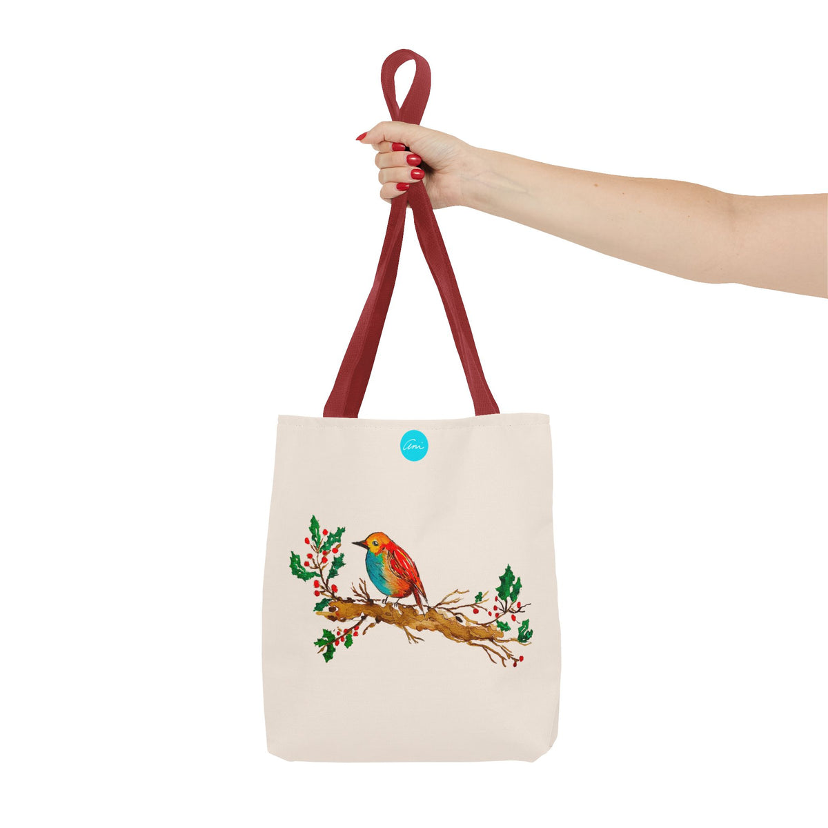 Bright Bird on a Branch Tote Bag