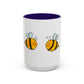 Two Honeybees Accent Mug