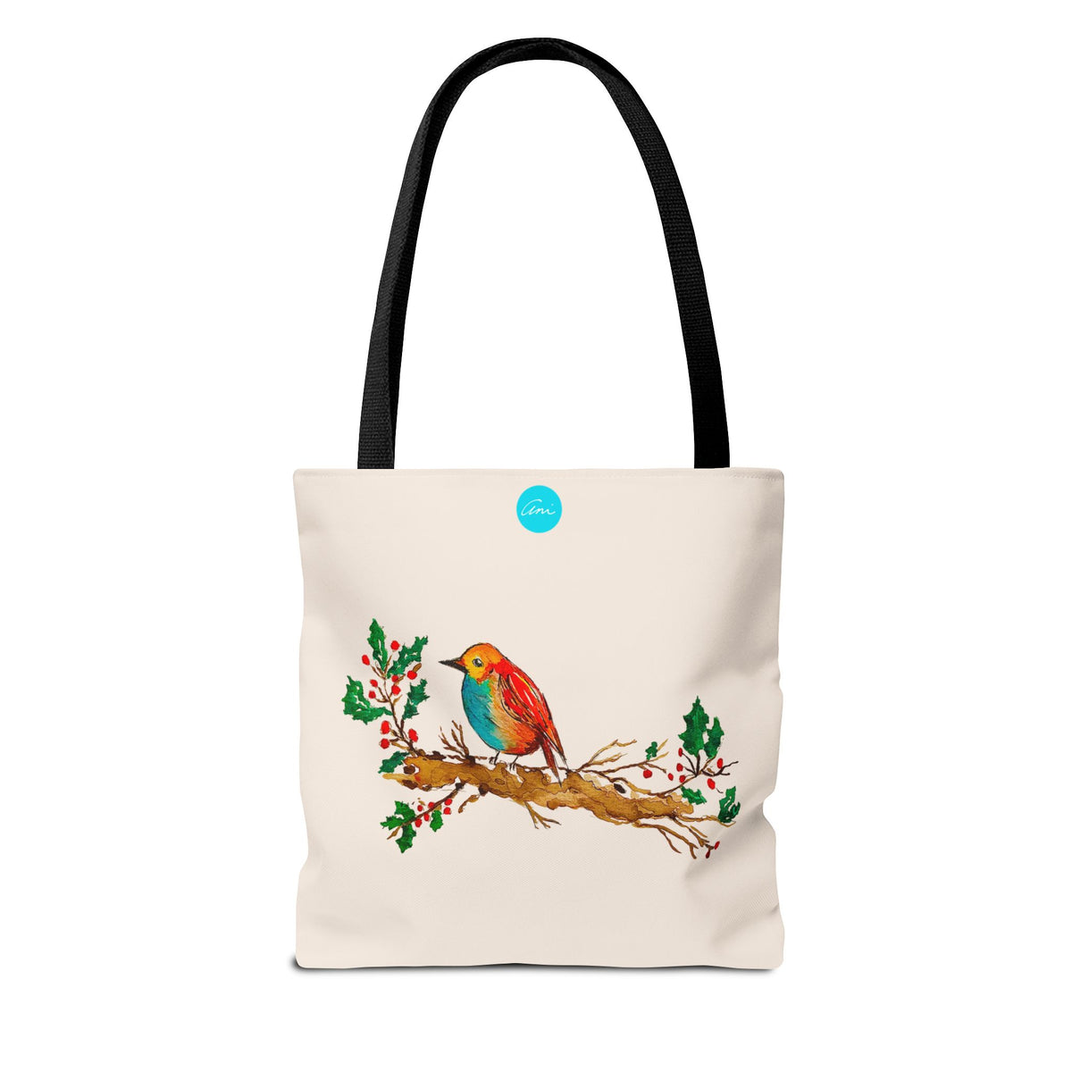 Bright Bird on a Branch Tote Bag