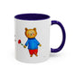 I Love You Beary Much Accent Mug