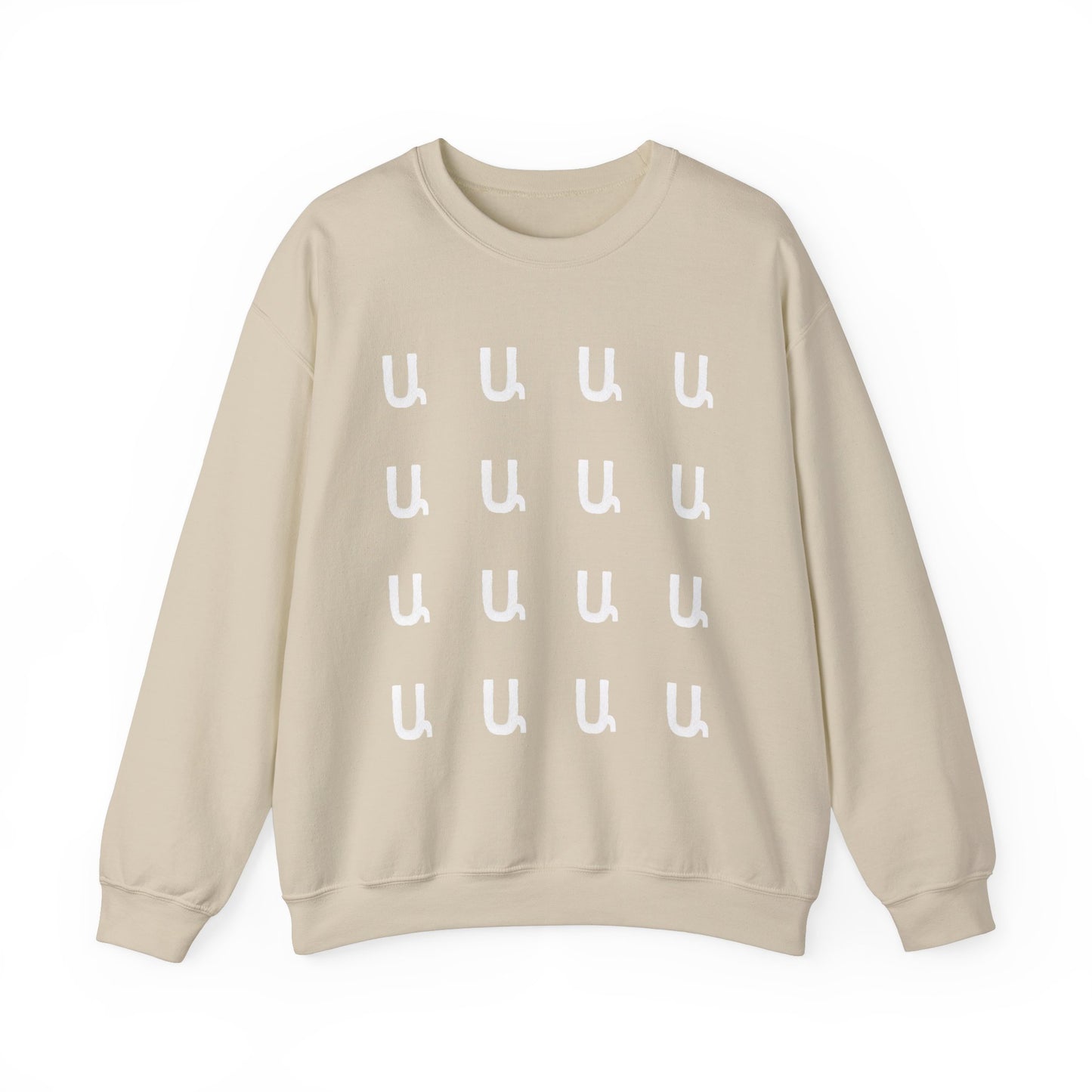 Custom Armenian Letters Unisex Sweatshirt Neutral Colors