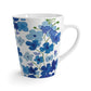 Blue Flowers Latte Mug