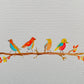 Birds on a Branch Original Watercolor