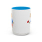Bear with a Rose Accent Mug