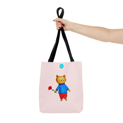 Bear with a Rose Tote Bag