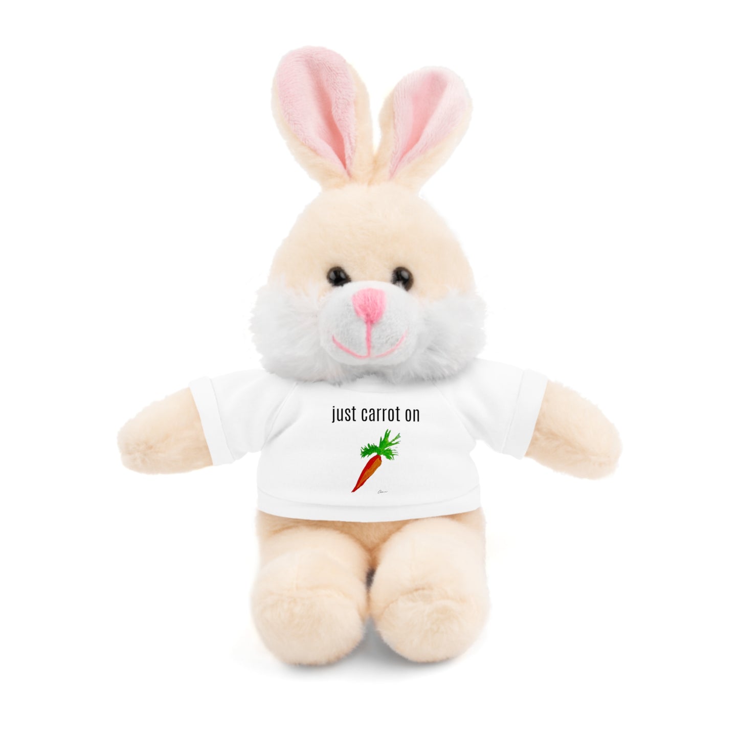 Just Carrot On Stuffed Bunny Rabbit