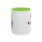 Bear with a Rose Accent Mug
