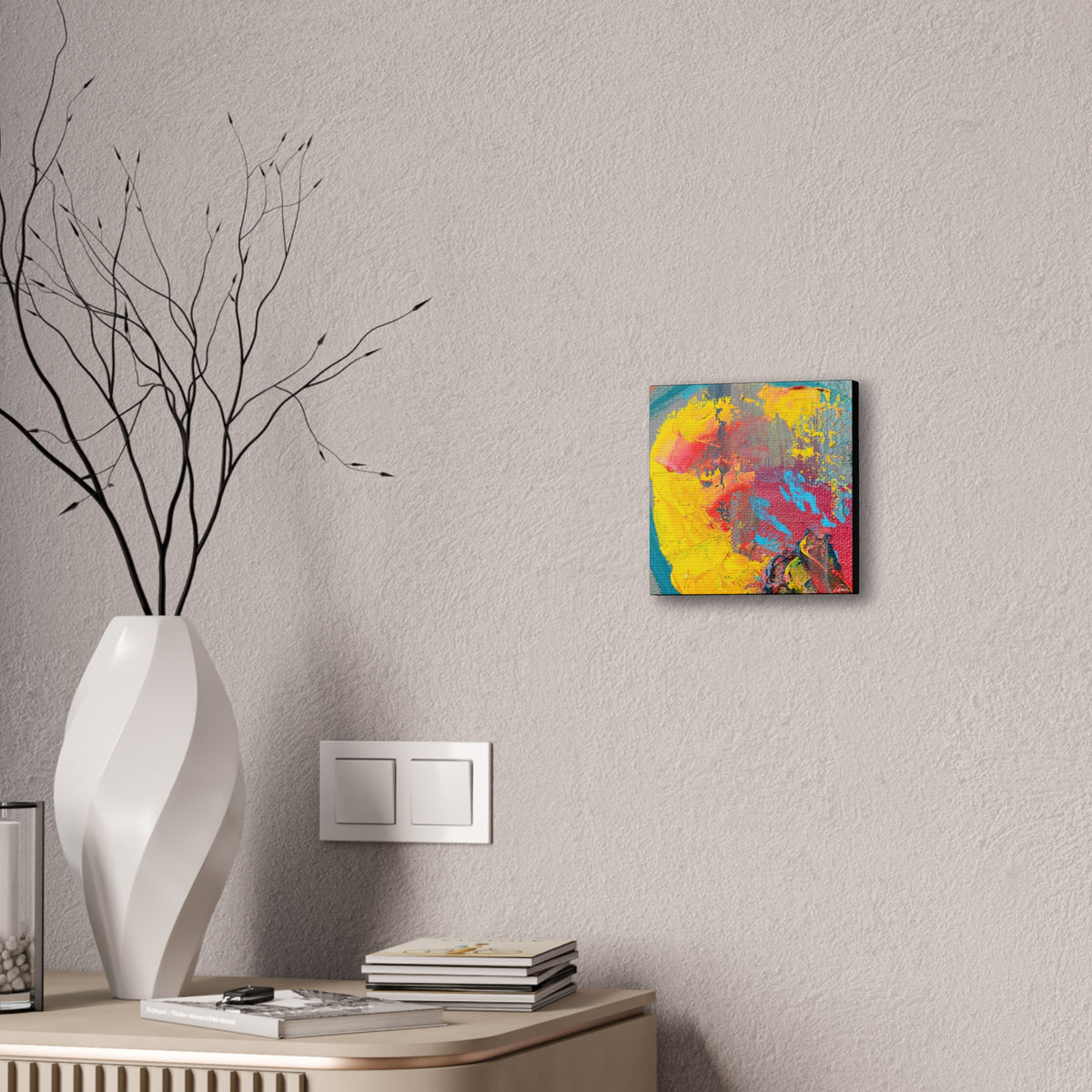 A Burst of Color Stretched Canvas Print