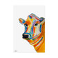 Colorful Cow Rolled Poster
