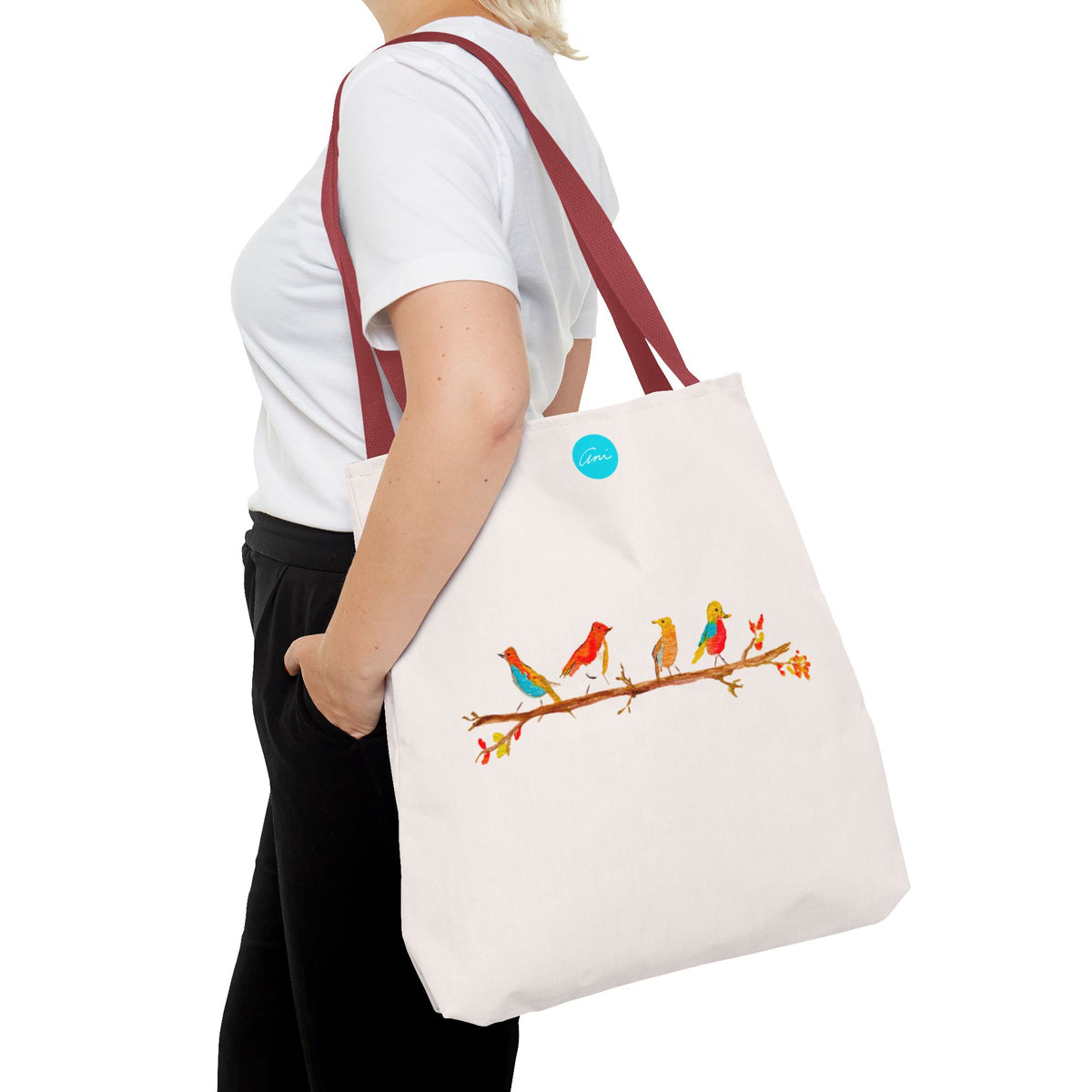 Birds on a Branch Tote Bag