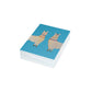 Two Llamas Turquoise Postcard Bundles with Envelopes