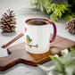 Bird with a Heart Balloon Accent Mug