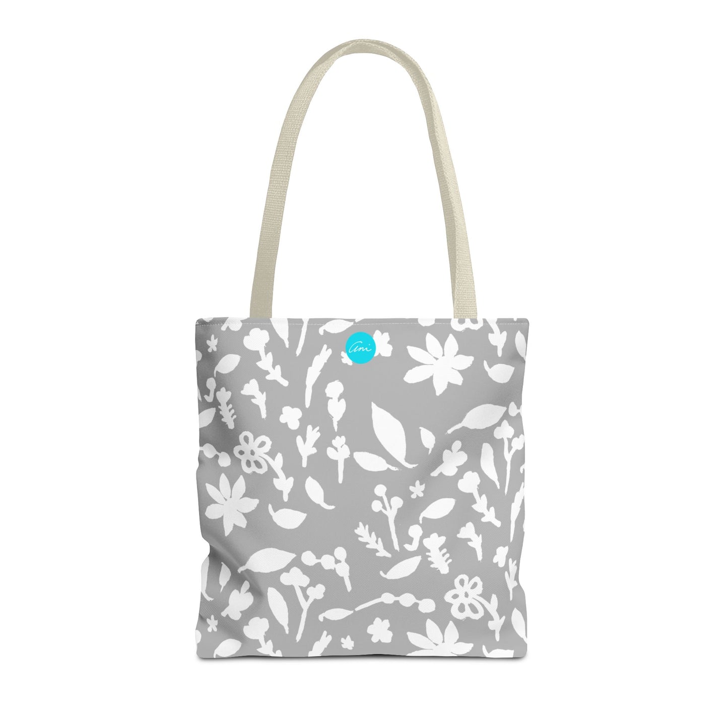 Light Grey Fall Foliage Tote Bag