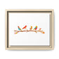 Birds on a Branch Gallery Canvas Print with Frame