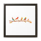 Birds on a Branch Gallery Canvas Print with Frame