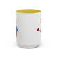 Bear with a Rose Accent Mug