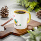 Bird with a Heart Balloon Accent Mug