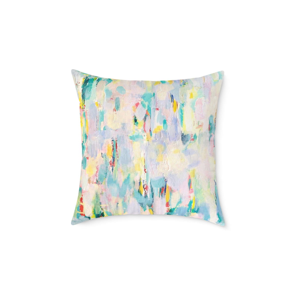 Abstract Square Poly Canvas Pillow