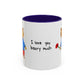I Love You Beary Much Accent Mug