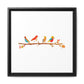 Birds on a Branch Gallery Canvas Print with Frame