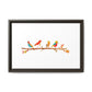 Birds on a Branch Gallery Canvas Print with Frame