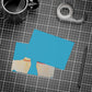 Two Llamas Turquoise Postcard Bundles with Envelopes
