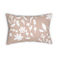 Beige Fall Foliage Lumbar Pillow