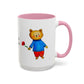 I Love You Beary Much Accent Mug
