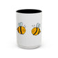 Two Honeybees Accent Mug