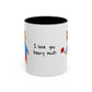 I Love You Beary Much Accent Mug