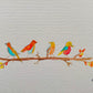 Birds on a Branch Original Watercolor