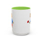 Bear with a Rose Accent Mug