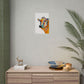 Colorful Cow Rolled Poster