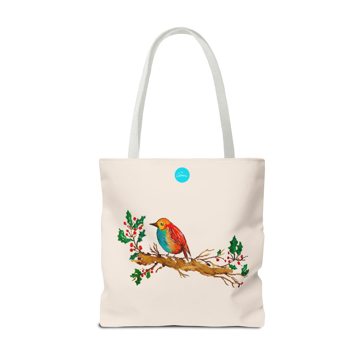 Bright Bird on a Branch Tote Bag