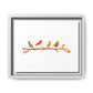 Birds on a Branch Gallery Canvas Print with Frame