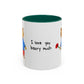I Love You Beary Much Accent Mug